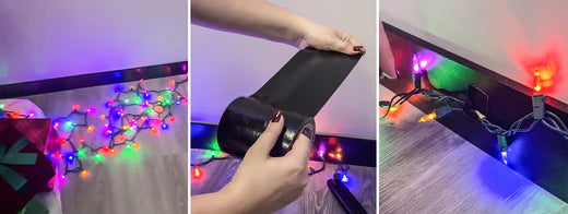 DIY Christmas Lights Organization with Flex Super Wide Duct Tape